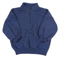 Tmavomodrá mikina so zipsom George