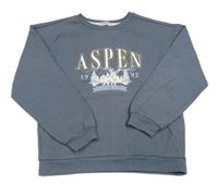 Modrá mikina s potlačou Primark