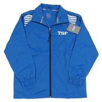 Nové- Modrá šusťáková sportovní bunda s písmeny