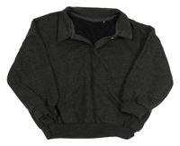 Antracitová oversize mikina