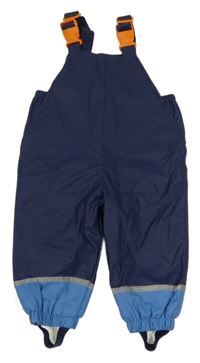 Tmavomodro-modré nepromokavé podšité lacláče x-mail