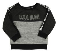 Čierno-sivá mikina s nápisom Primark