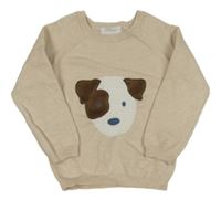 Svetlobéžový sveter s psíkom Primark