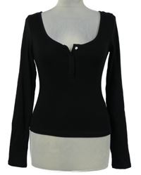 Dámske čierne crop tričko Gina Tricot