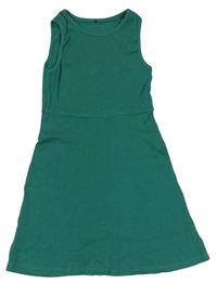 Zelené rebrované šaty George