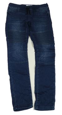 Tmavomodré teplákové tapered rifle C&A