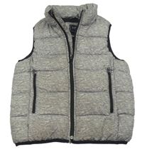 Šedá melírovaná šusťáková zateplená vesta GAP