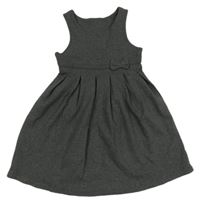 Tmavosivé melírované šaty s mašlou M&S