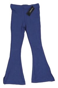 Nové - tmavomodré flare rebrované nohavice St. Bernard