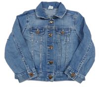 Modrá riflová bunda se srdíčky H&M