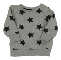 Sivá mikina s hviezdami Primark