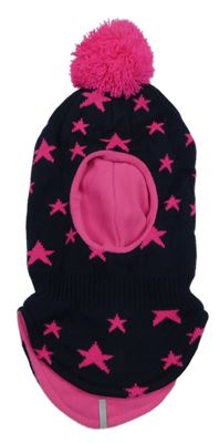 Tmavomodrá kukla s hvězdami a bambulí C&A