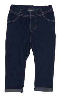 Tmavomodré legíny riflového vzhledu