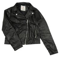 Černá koženková bunda Primark