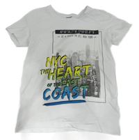 Biele tričko s fotkou a nápisom