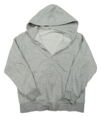 Sivá melírovaná prepínaci mikina s kapucňou H&M