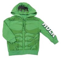 Zelená prepínaci mikina s potlačou a kapucí - Hulk Marvel