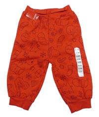 Nové - Červené tepláky s vánočním motivem Dunnes