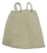 Béžové huňaté podšité šaty Next