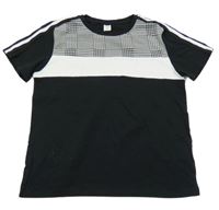 Čierno-biele tričko Shein