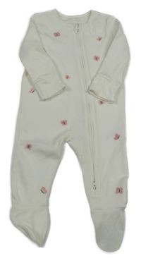 Biely overal s motýlikmi George