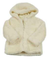 Smotanová huňatá trblietavá prepínaci mikina s kapucňou Orchestra