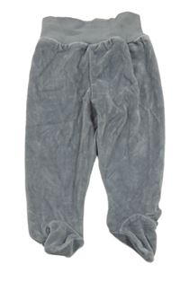 Šedé sametové polodupky 