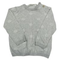 Sivý sveter s bodkami Lupilu