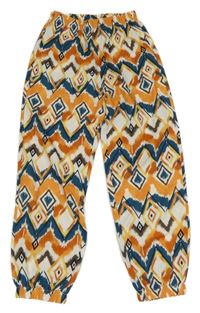 Farebné vzorované háremové nohavice Shein