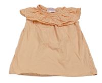 Broskvový top s volánikmi So Cute