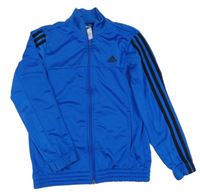 Kobaltově modrá propínací sportovní mikina s logem Adidas