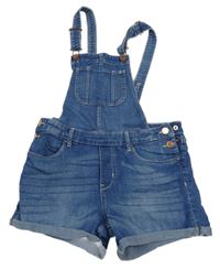 Modré riflové laclové kraťasy H&M