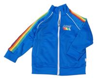 Modrá sportovní propínací mikina s pruhy Little Bird 