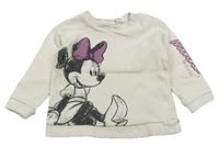 Smotanová mikina s Minnie zn. H&M