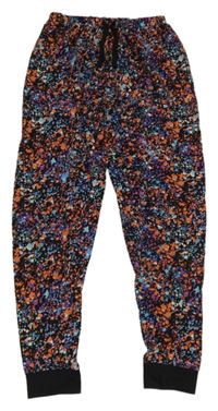 Černo-barevné skvrnité pyžamové kalhoty Matalan