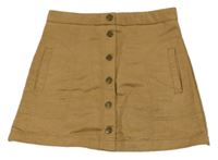 Hnedá semišová sukňa H&M