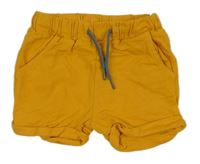 Hořčicové teplákové kraťasy PUSBLU