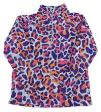 Farebná vzorovaná fleecová funkčná mikina MOUNTAIN WAREHOUSE