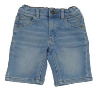 Modré teplákové riflové kraťasy Denim