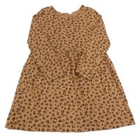 Hnedo-tmavohnedé vzorované šaty H&M