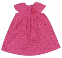 Ružové krajkované šaty s kvietkom Early Days