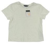 Smotanové crop tričko Primark
