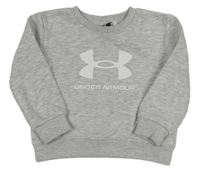 Světlešedá melírovaná mikina s logem Under Armour