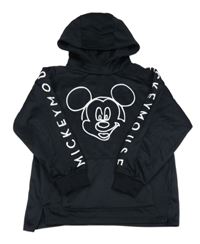 Čierna športová mikina s Mickeym a kapucňou Zara