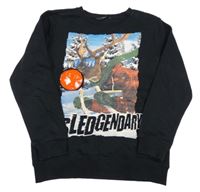 Čierna mikina so sobom George