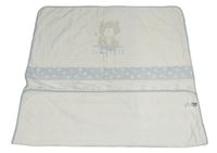 Bílá deka s medvědy a psy Mothercare