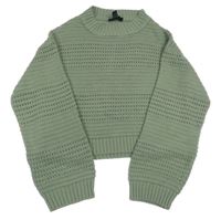 Khaki crop sveter New Look