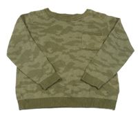 Khaki army svetr s kapsou George