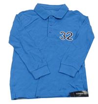 Nové - Modré polo triko s číslem Dunnes