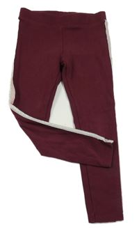 Vínové tregíny s třpytivými pruhy